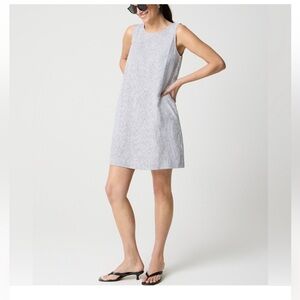 J Crew Striped linen-blend sleeveless mini dress 10